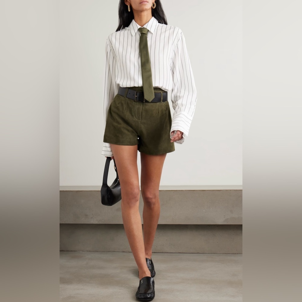 THE FRANKIE SHOP Helen striped Lyocell shirt, Size M